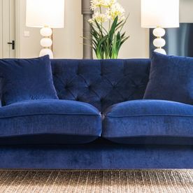 blue sofa