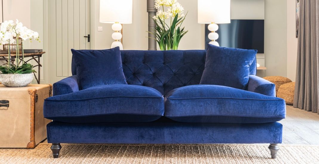 blue sofa