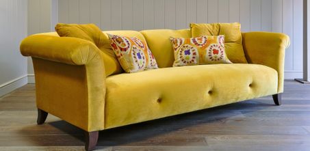 mustard sofa