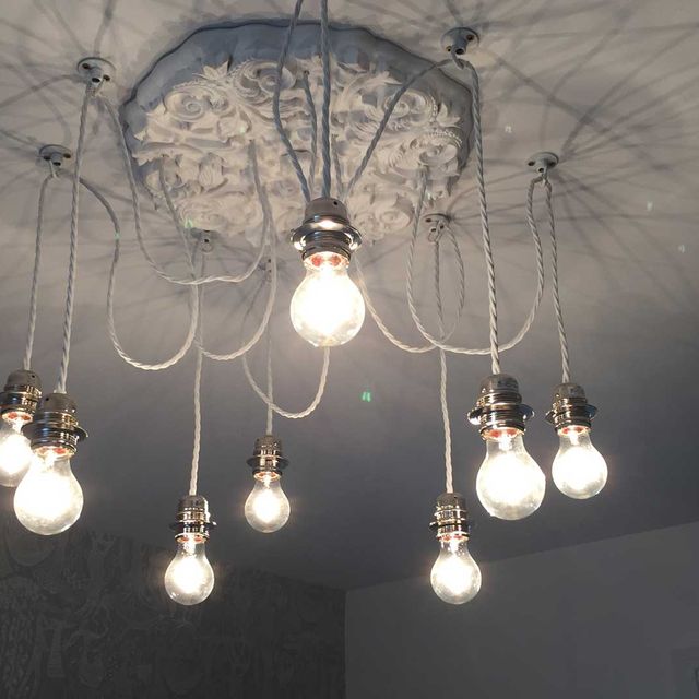 A custom lamp shade