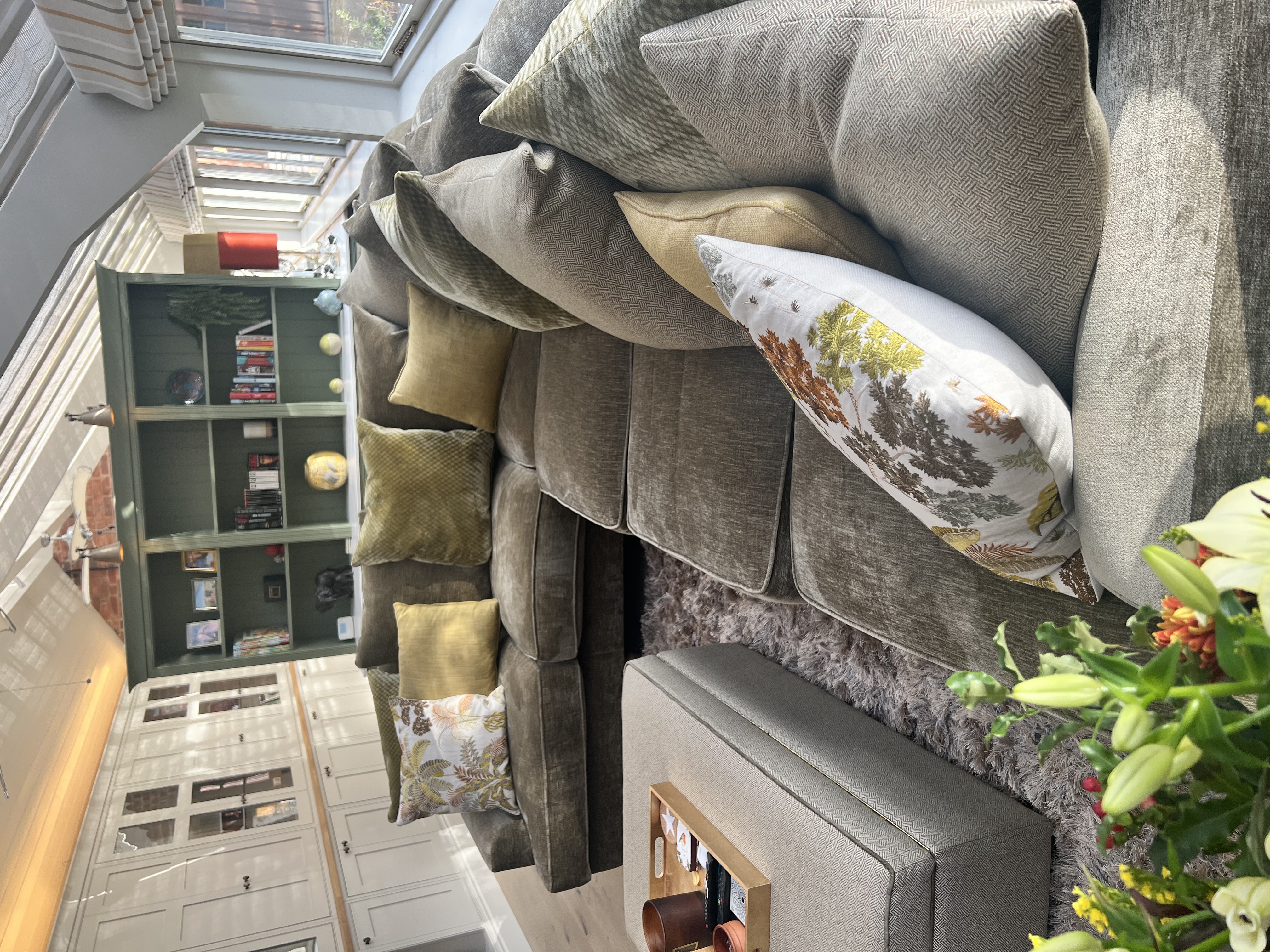 Renovation to large sun room on a listed building close to Stratford Upon Avon - Bespoke Corner Sofa