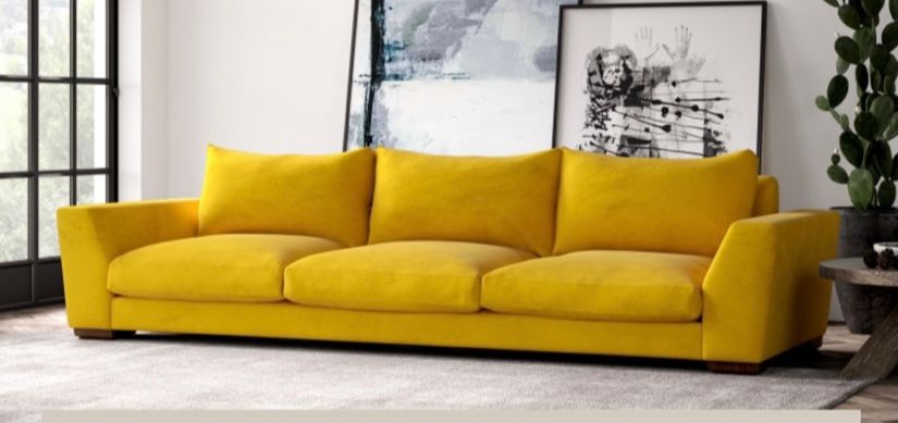 yellow sofa